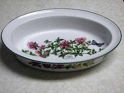 Royal Worcester WORCESTER HERBS 11 Inch Oval Casserole Baking Dish - Thyme