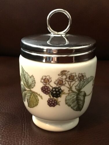 Vintage Royal Worcester Egg Coddler Lavinia Berries Porcelain Made In England