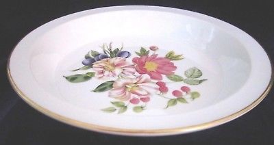 Royal Worcester Pershore Gold Trim Pie Serving Plate - 10.5 in. - England