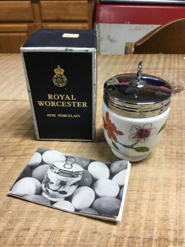Vintage Royal Worcester Single Egg Coddler Astley Series Recipe Book, Box #44