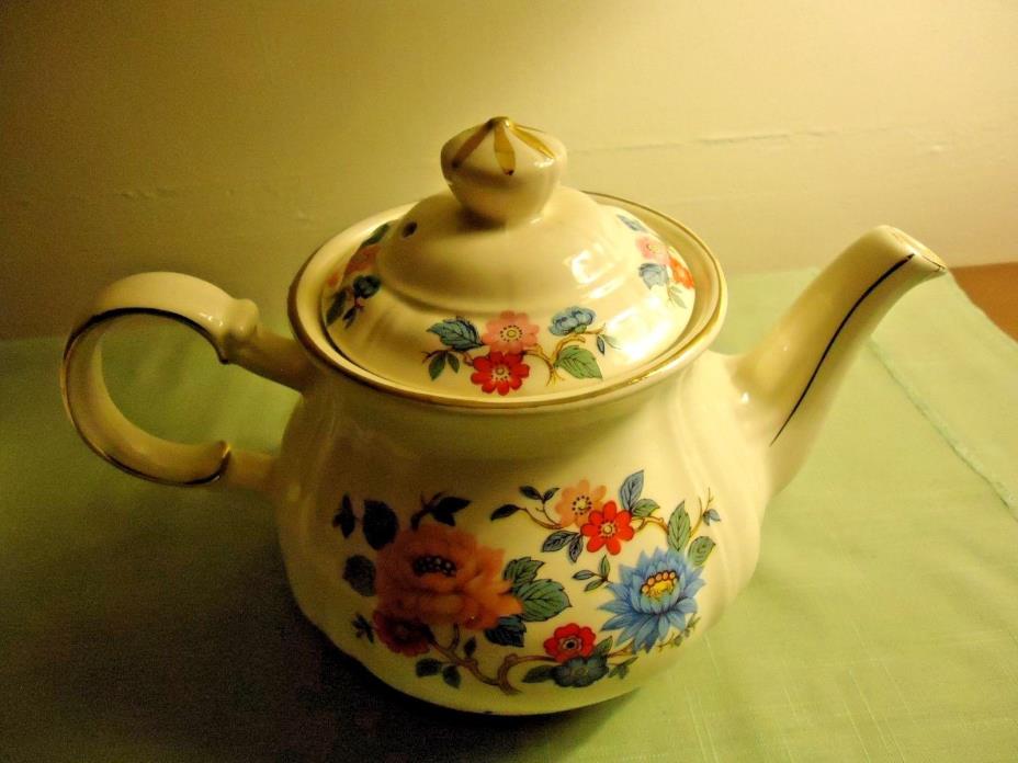 Old Sadler Flower Design Teapot England