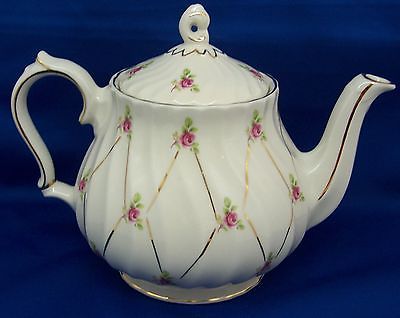 Dot Rose Teapot From England James Sadler Holds 3 Cups