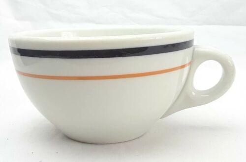 VINTAGE SHENANGO COFFEE CUP RESTAURANT COFFEE CUP RARE ROUND 2 COLOR STRIPES