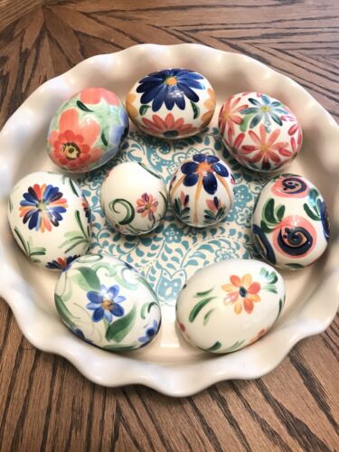Gail Pittman Easter Egg Lot Of 9 Hfh Rare Set 2001-2009 Collectible Collector