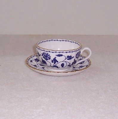 Spode Blue Colonel Gold Cup and Saucer