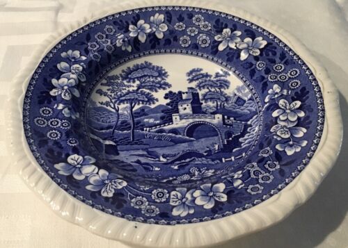 Copland Spode's TOWER BLUE England Cereal Soup Bowl Gadroon Edge*