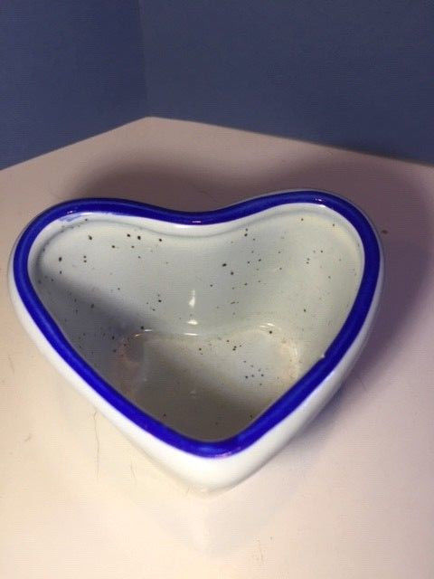 HEART SHAPED TEA CANDLE HOLDER - BLUE
