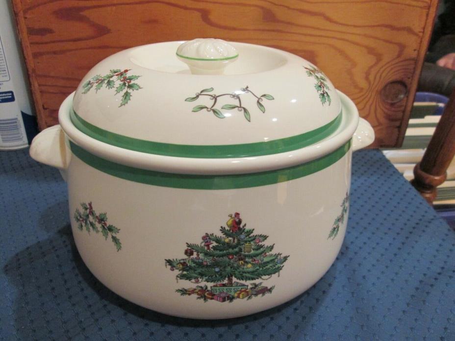 SPODE Christmas Tree CASSEROLE Imperial 2.25 QT Cookware Oven To Table Covered