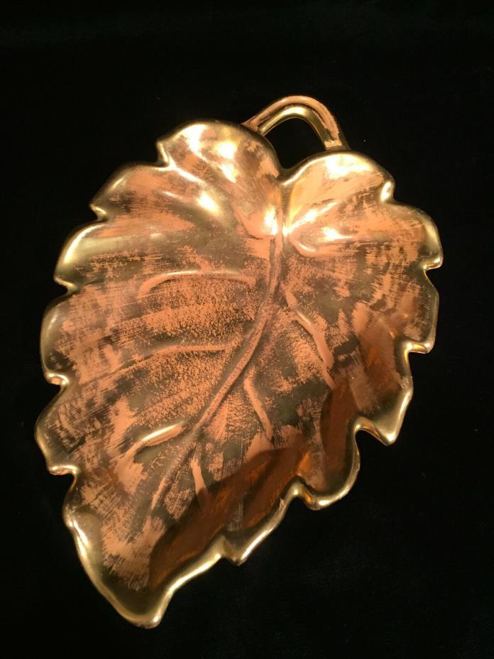 Mid-Century Stangl Platter. Hand Painted Grenada Gold