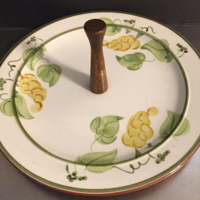 Stangl Pottery Golden Grape Serving Dish Tidbit Plate Made USA Mid Century Mod