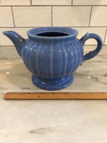 Stangl Pottery Colonial Blue 1388 Teapot base only NO Lid Trenton New Jersey NJ