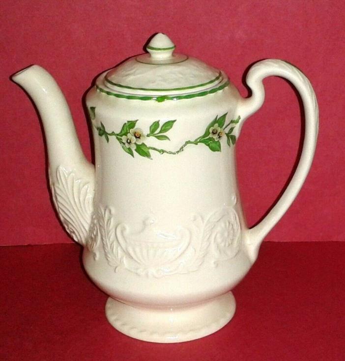 Antique Steubenville Adams ORANGE BLOSSOM Teapot (5