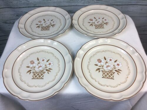 Hearthside Stoneware Dinner Plate LOT Cumberland Mayblossom 10 3/4” Lot Of 4