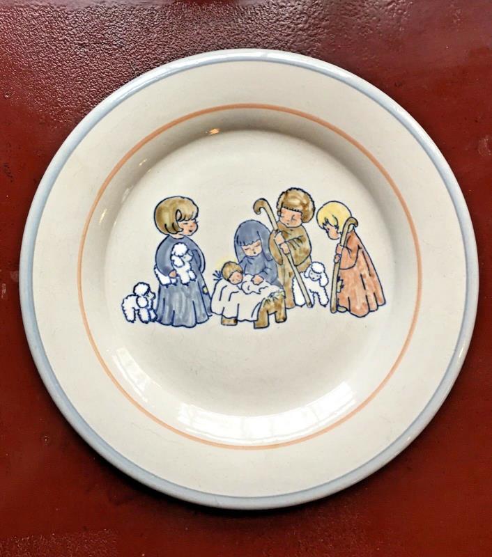 Louisville Stoneware Christmas Nativity Plate Excellent