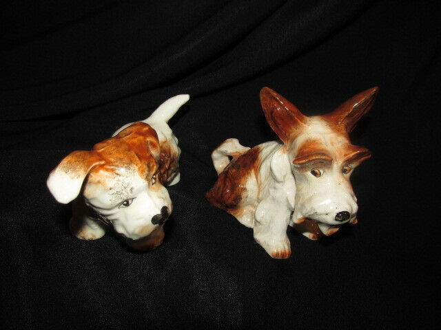 VINTAGE SYLVAC, ENGLAND, Pair Adorable Terrier Dogs Must See!!