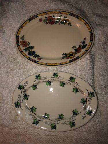 Two (2) Vintage Syracuse China Oval Bread/Butter Plates