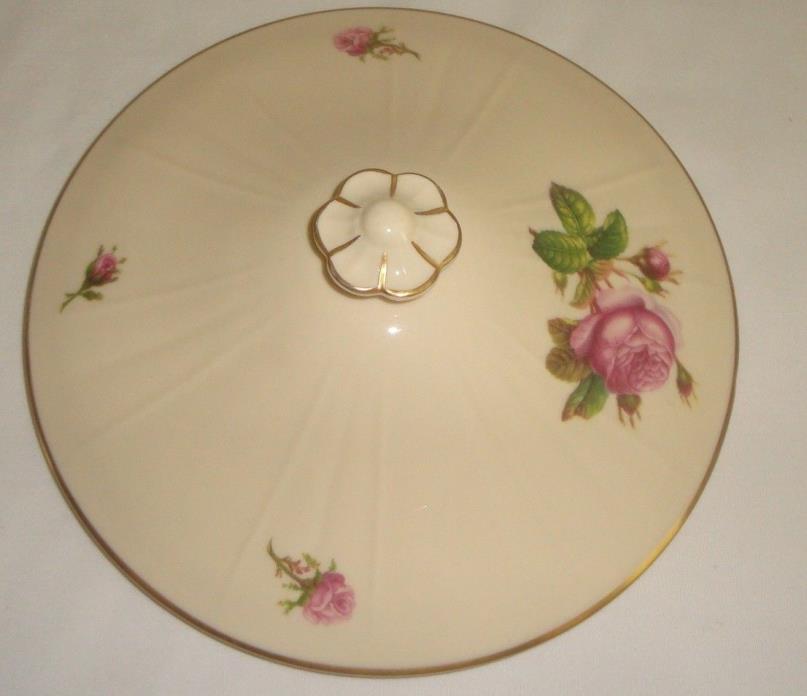 Syracuse Victoria Federal  Replacement Lid for Covered Serving Bowl Pink Rose