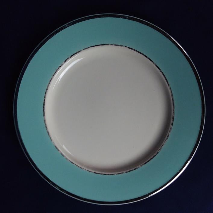 Taylor Smith & Taylor Colonial Platinum Blue Dinner Plate 10 1/2