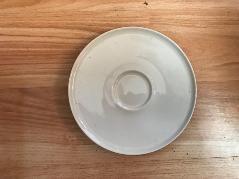Saucer Cream Color and Brownish Color on Back No Name