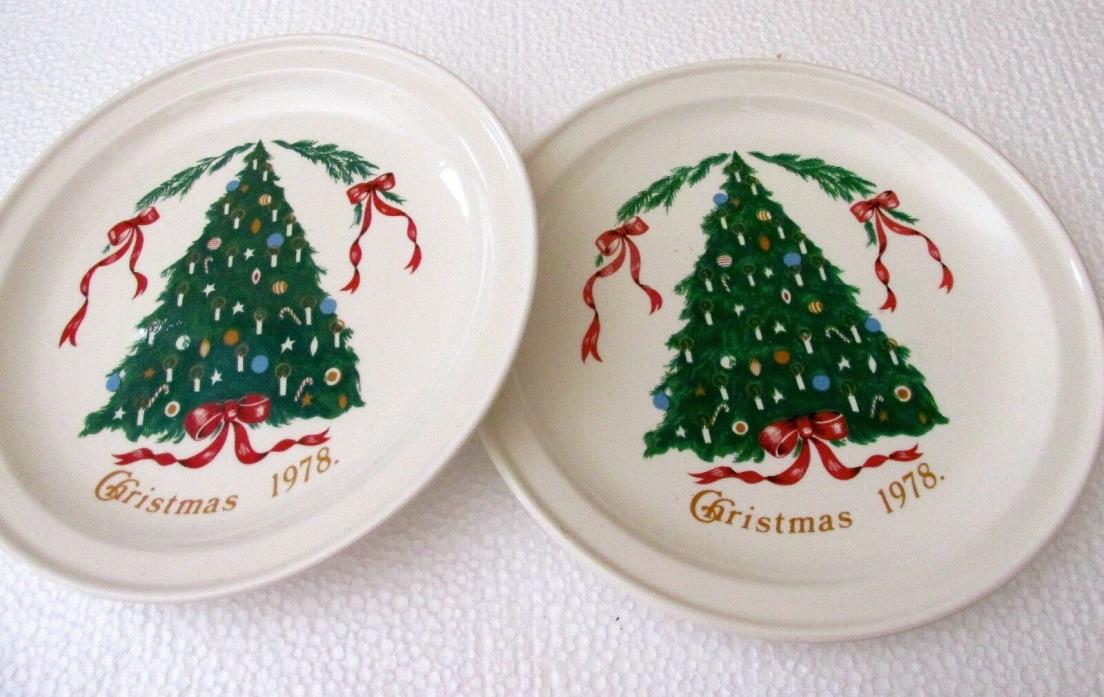 Christmas 1978 plate (2) Lilian Vernon made in Ireland