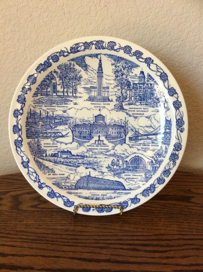 VERNON KILNS BLUE TRANSFERWARE 