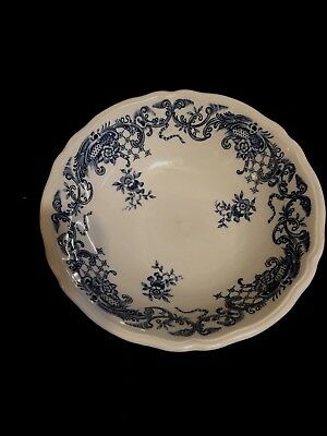 Villeroy and Boch Valeria Coupe Cereal Bowl, Blue & White Flowers