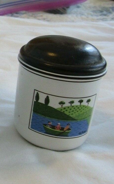 1~VILLEROY & BOCH~DESIGN NAIF~2 3/4 INCH SPICE JAR WITH LID~EXCELLENT