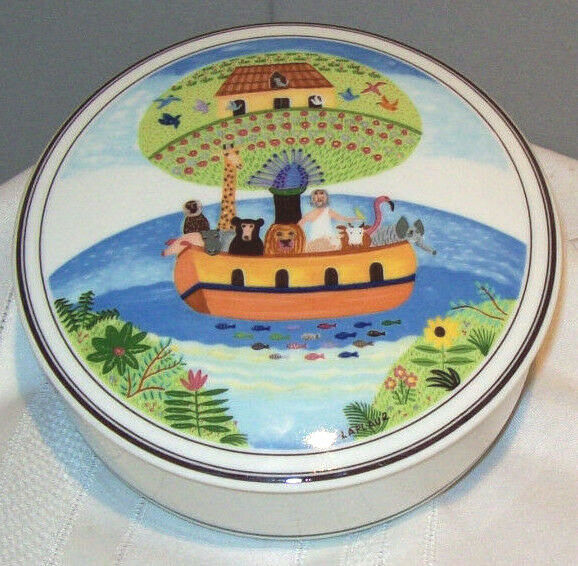 Villeroy & Boch DESIGN NAIF Noah's Ark Large Covered Dish made in Luxembourg