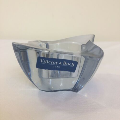 Villeroy & Boch Blue Glass Votive Holders (Set of Two)