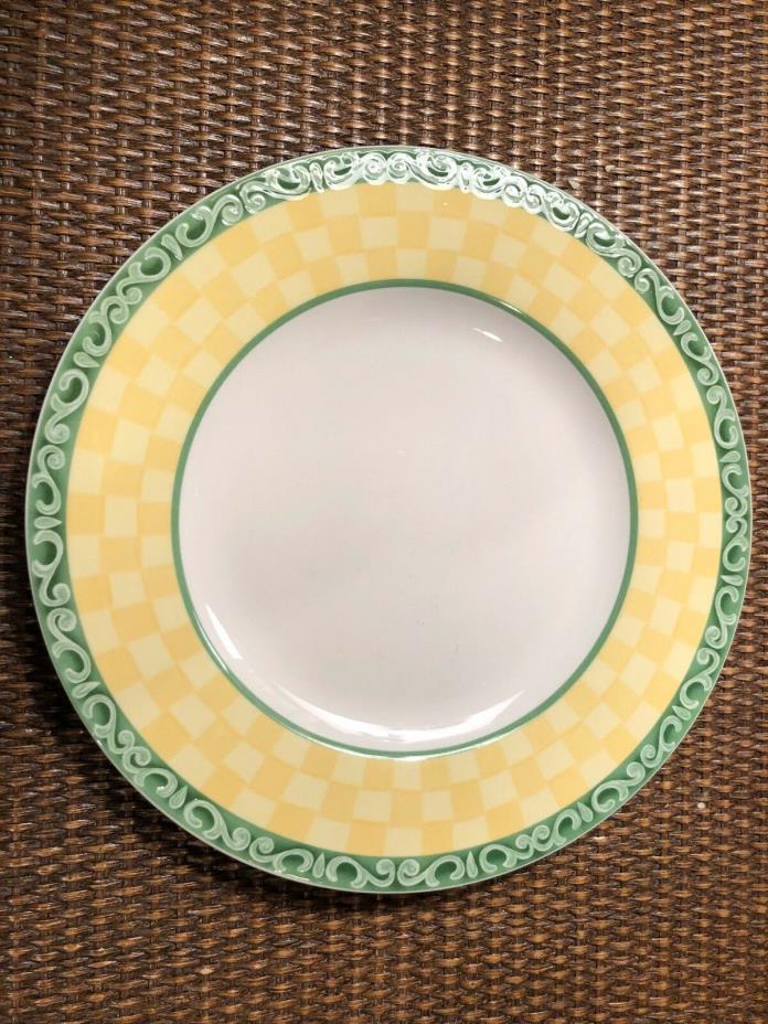 Villeroy Boch Acacia Summerhouse Switch Yellow Green dinner plates, 8 available