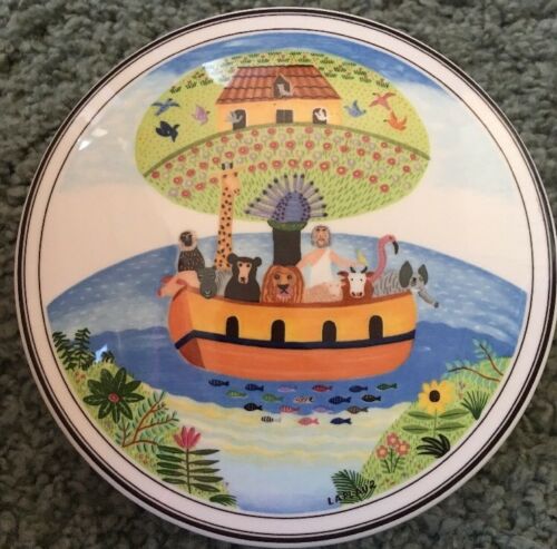 Villeroy & Boch DESIGN NAIF Candy Box Dish Trinket & Lid Noah Arc