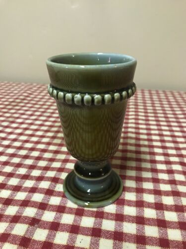 Small Wade Irish Porcelain Irish Cup/ Mug On  Pedestal 5” Tall Shamrock ?? C