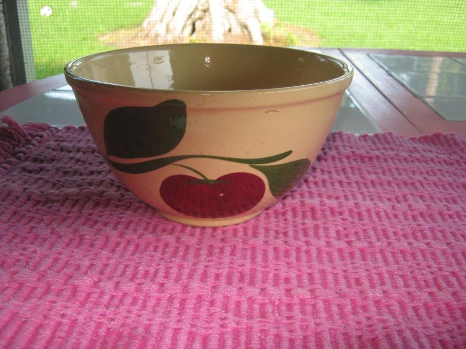 WATT POTTERY 2 LEAF APPLE 7 MIXING BOWL