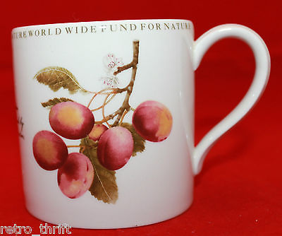 Wedgwood Barlaston Natural History Collection Victoria Plum White Coffee Mug WWF