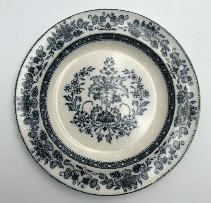 Antique Wedgwood Mandarin Blue & White Bread Plate, Etruria England, 6 1/4