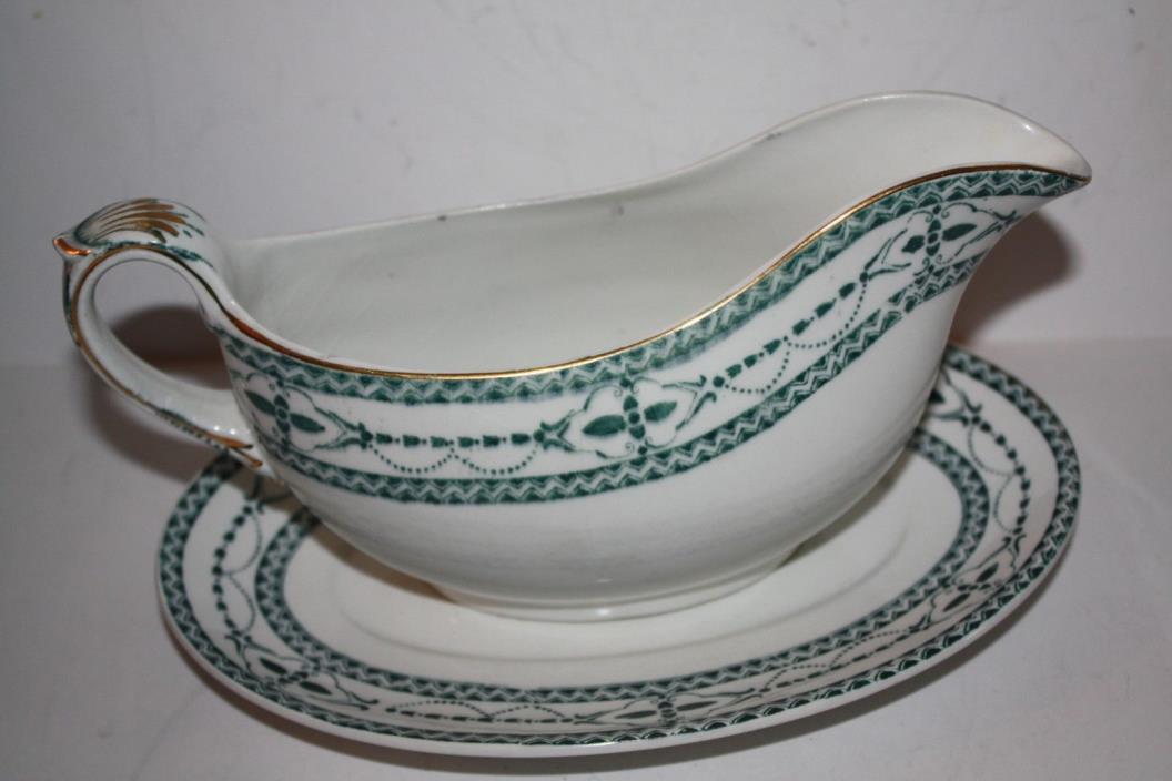 Wedgewood England Gravyboat and Underplate 