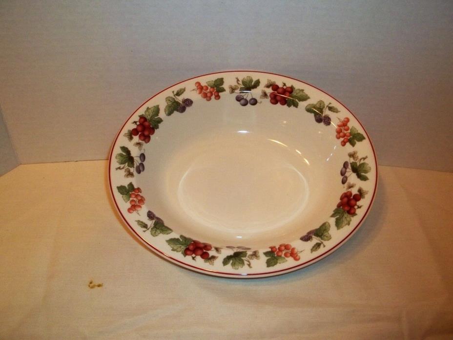 Wedgwood Queen's Ware Provence Oval Vegetable Bowl-Fruit