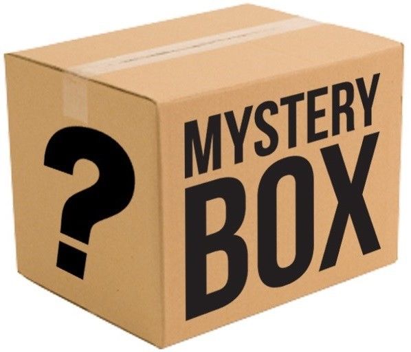 Lot of Mystery figurines, Beauty Items, and a Game Console.