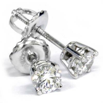 VVS1 Platinum 1/2ct Diamond Studs