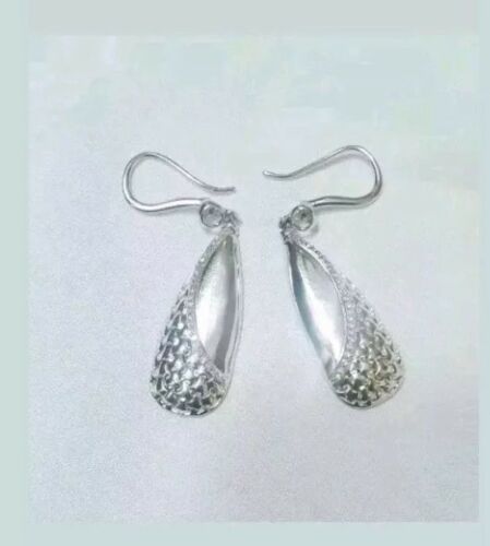 Sterling Silver 925 Drop Earrings by designer Ricamo
