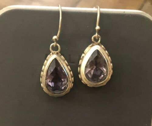 Coldwater Creek Amethyst and Sterling Silver Earrings.