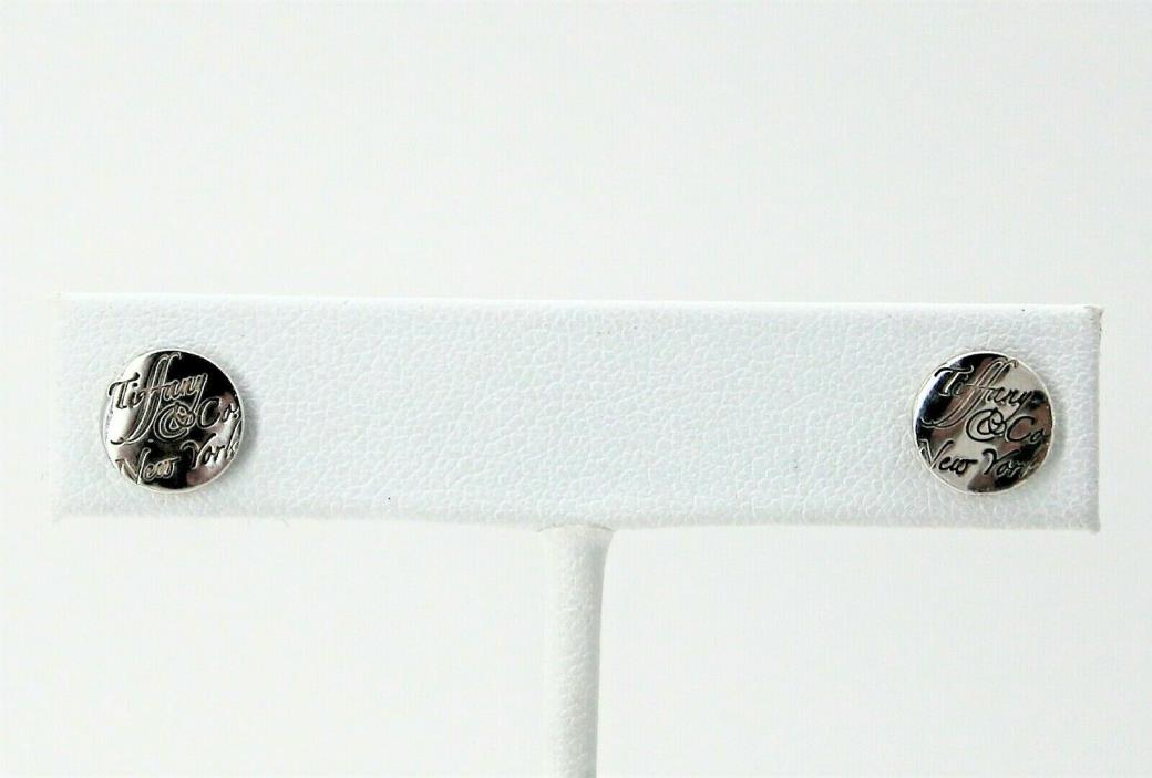 Tiffany & Co New York Sterling Silver Stud Earrings
