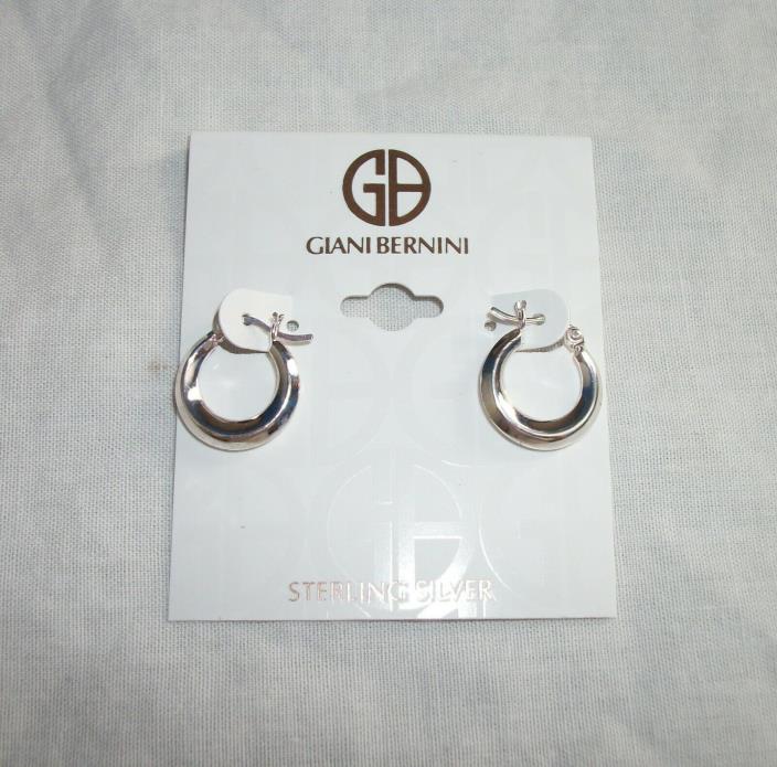 Pair Of Giani Bernini Sterling Silver Mini Hoop Earrings From Macy's NEW