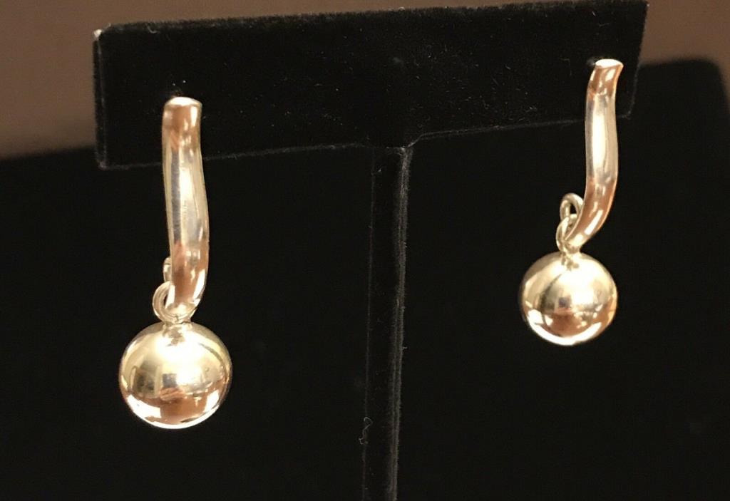 SILPADA Exclamation Point Sterling Silver Ball Earrings P1887 RETIRED Drop