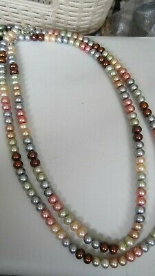 HONORA PEARL+STERLING SET OF 2 NECKLACES 20