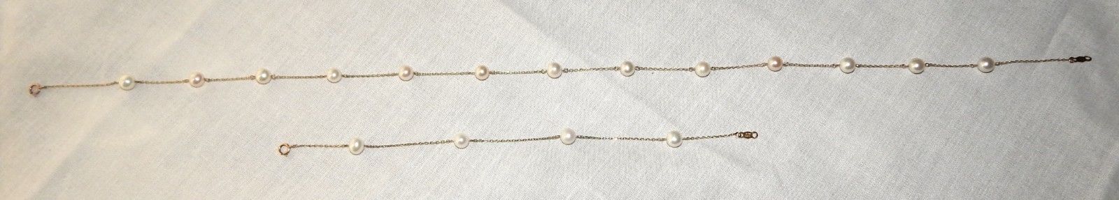 Beautiful JCM 10k Yellow Gold Pearl Station 17