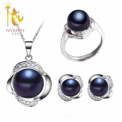 [NYMPH] Wedding Pearl Jewelry Set Fine Jewelry Real Freshwater Pearl Necklace Pe