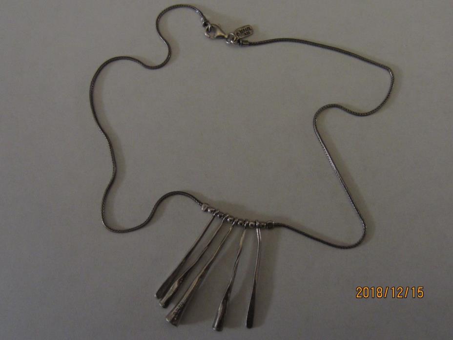 Vintage Israel Sterling Silver 925 Necklace Pendant