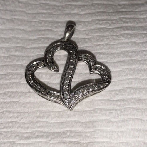 Heart Shaped Genuine Diamond Pendant