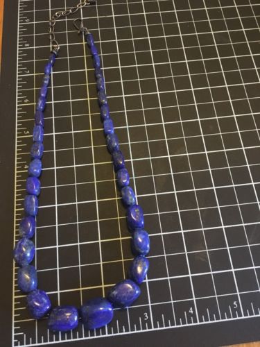 JAY KING DTR Sterling Silver 925 Lapis Lazuli Graduated Beaded Beads Necklace